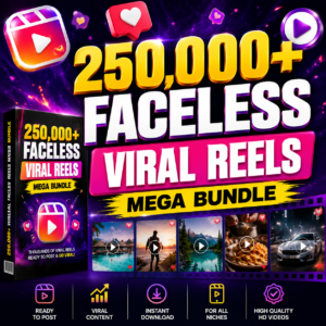 250,000+ Faceless Viral Reels Mega Bundle (PLR + MRR)